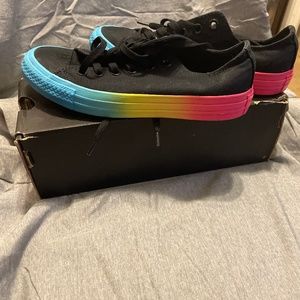 Converse Black/GnarlyBlue/RacerPink